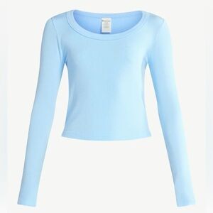 Sky Blue Long Sleeve Seamless Tee